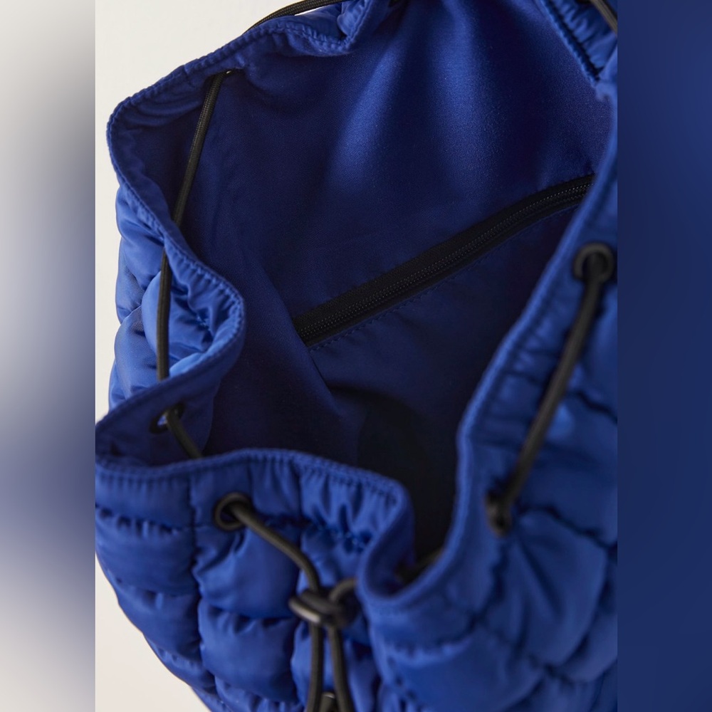 NWT Free People Movement Quilted Hiker Backpack In Athletic Blue - Picture 5 of 7
